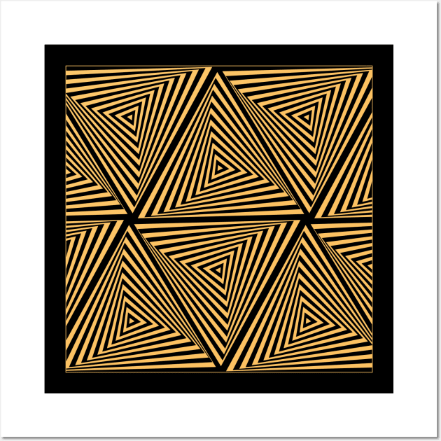 Pattern illusion Triangle Wall Art by WelySuganda